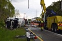 VU Gefahrgut LKW umgestuerzt A 4 Rich Koeln Hoehe AS Gummersbach P296